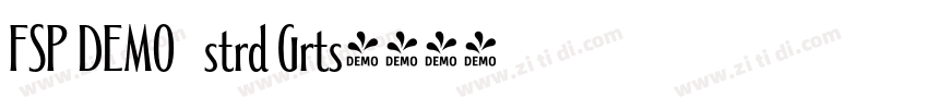 FSP DEMO   strd Grts字体转换